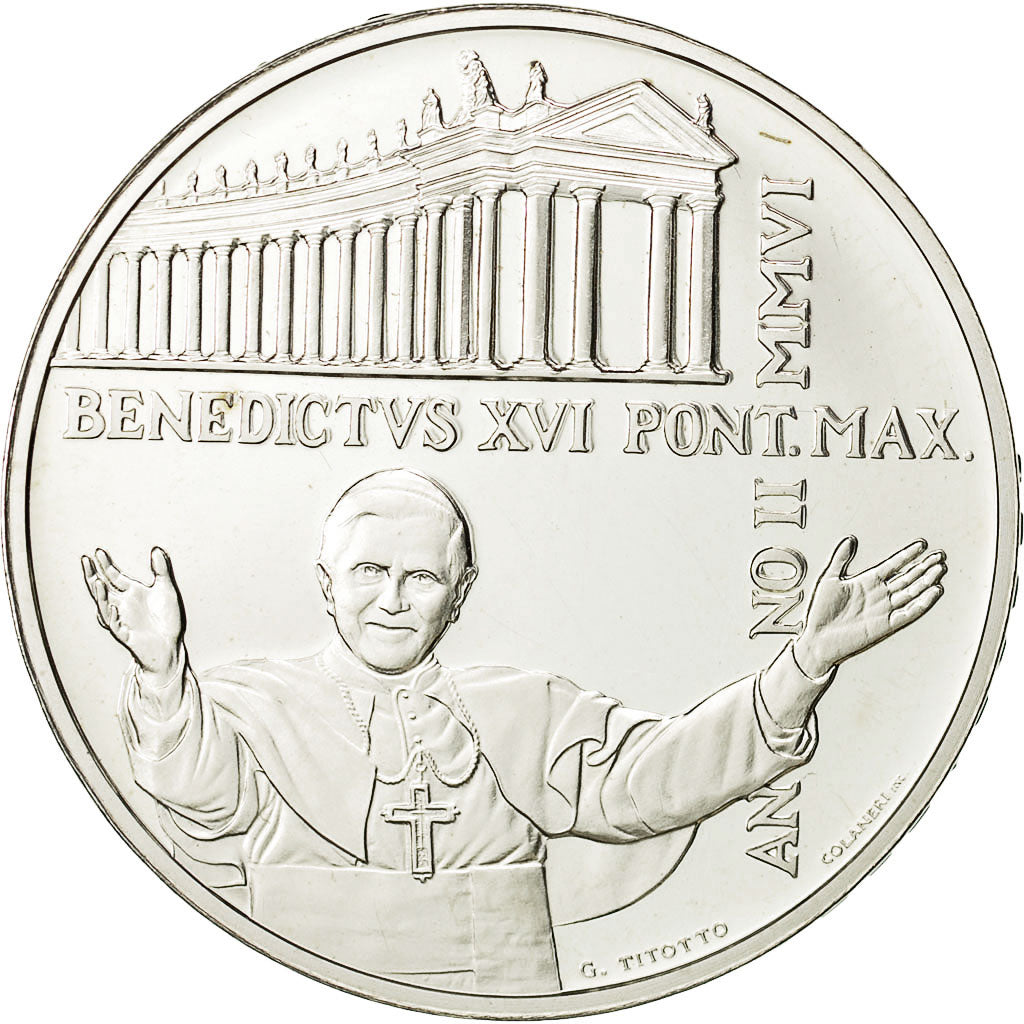 VATICAN CITY, 10 Euro, 2006, MS(65-70), Silver, KM:396
