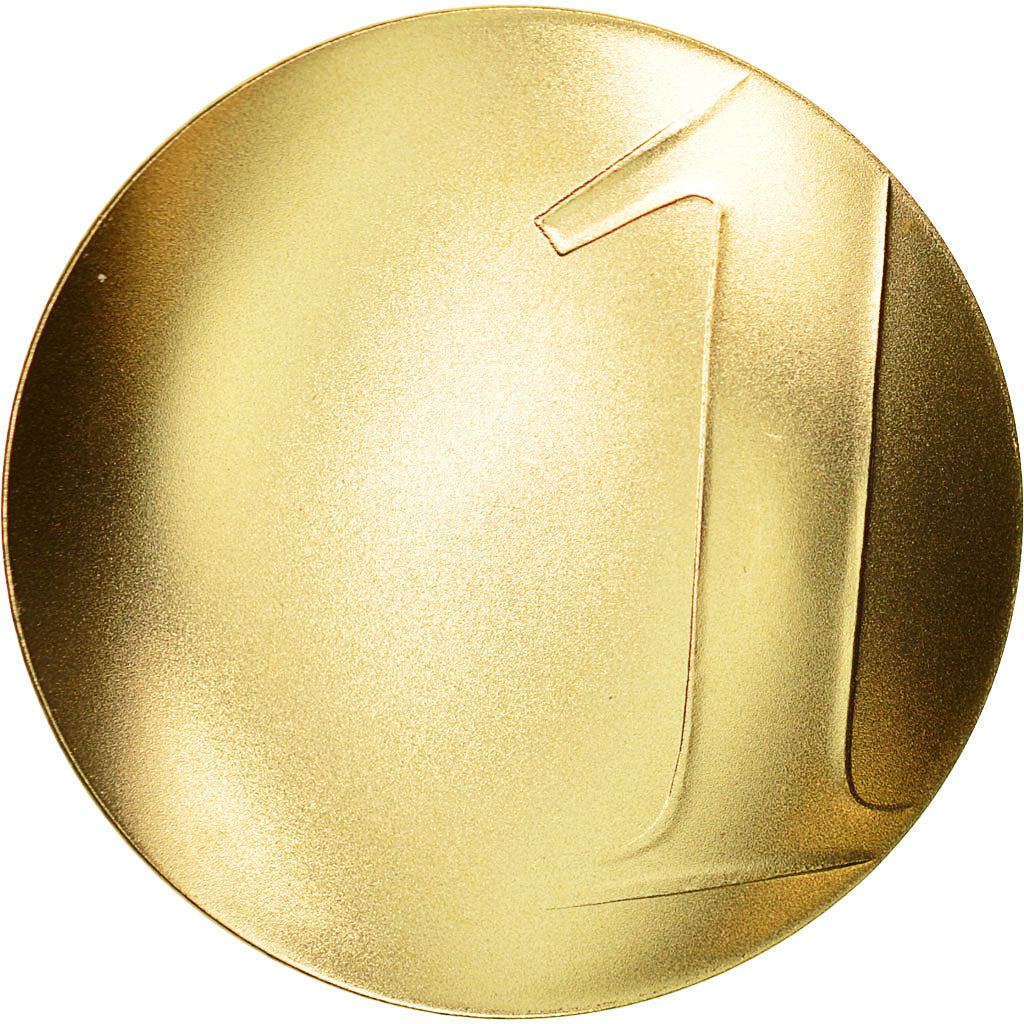 Coin, France, Un Ultime Franc Starck, Franc, 2001, Paris, MS(65-70), Gold