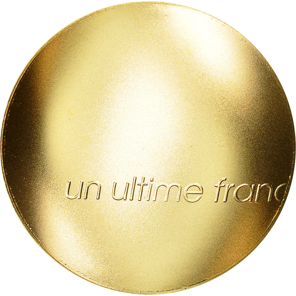 Coin, France, Un Ultime Franc Starck, Franc, 2001, Paris, MS(65-70), Gold