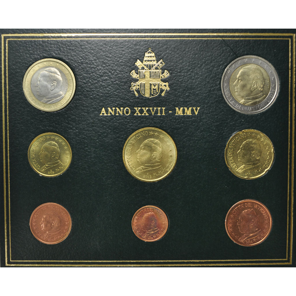 Vaticano, Set, Jean-Paul II, 2005, FDC, N.C.