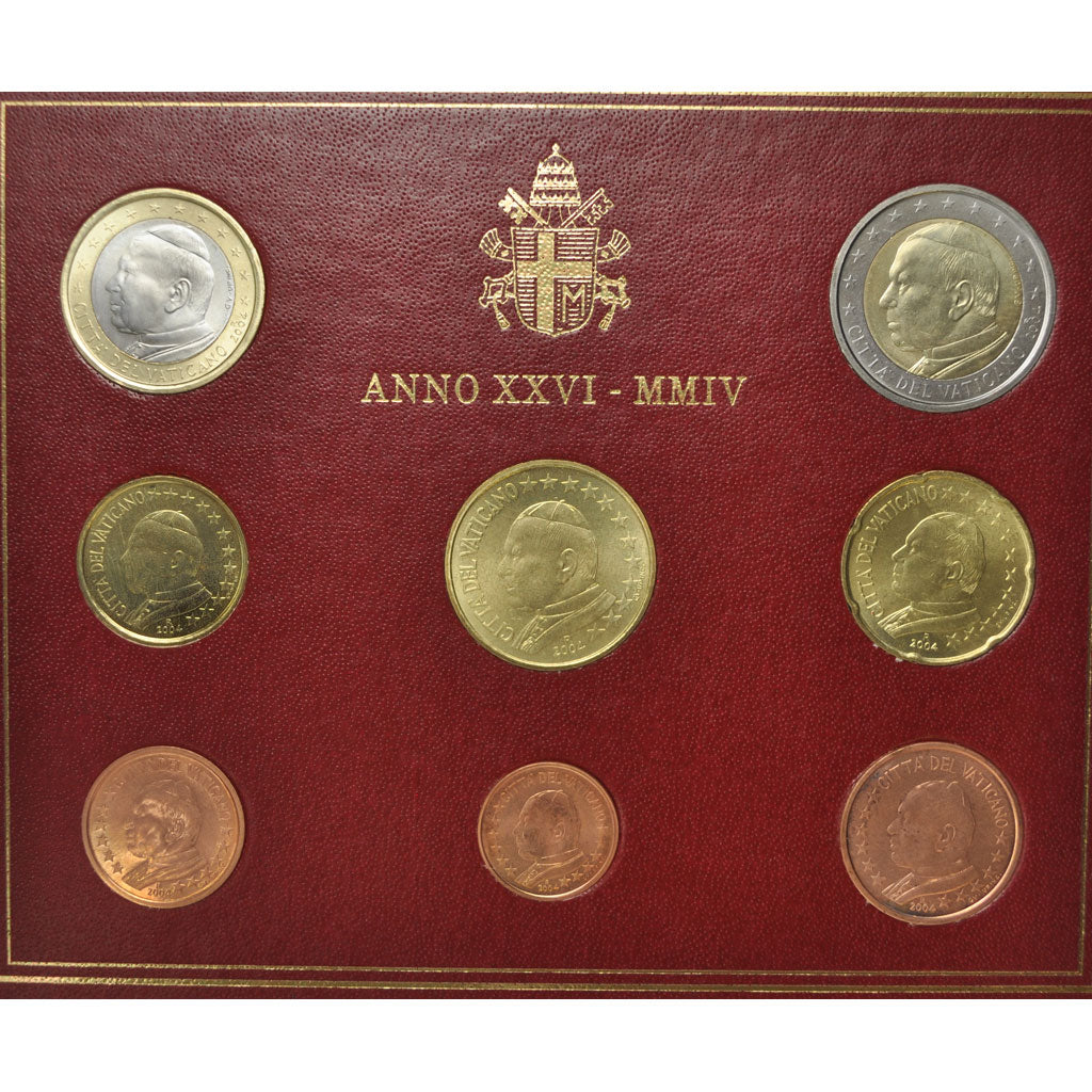 Vaticano, Set, Jean-Paul II, 2004, FDC, Sin información