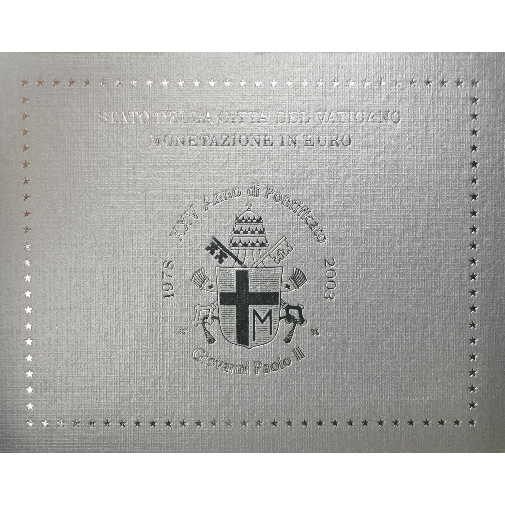 Vaticano, Set, Jean-Paul II, 2003, FDC, N.C.