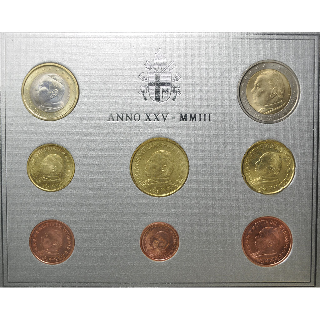 Vaticano, Set, Jean-Paul II, 2003, FDC, N.C.