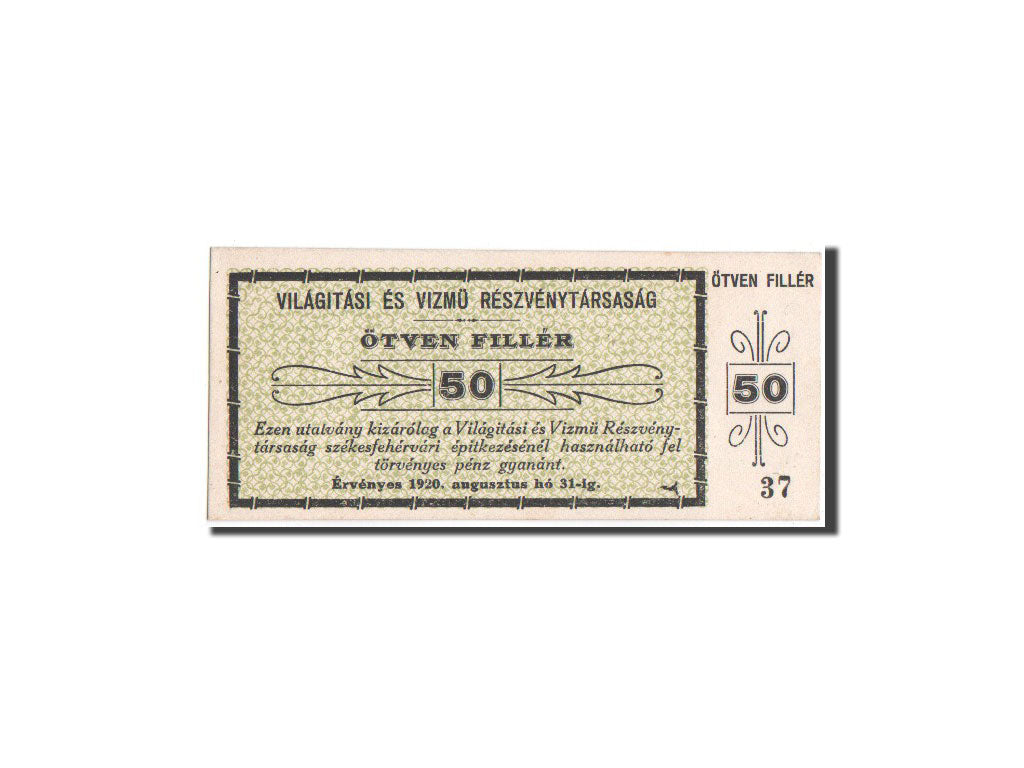 Banknote, Hungary, 50 Fillér, 1920, UNC(65-70)