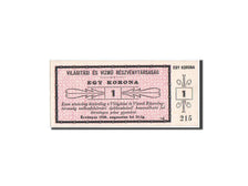 Biljet, Hongarije, 1 Korona, 1920, NIEUW