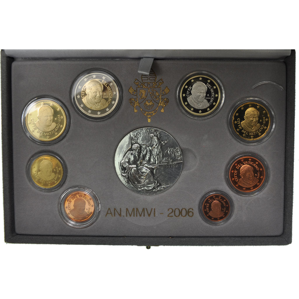 Vaticano, Proof Set Euro, Benoit XVI, 2006, FDC, N.C.