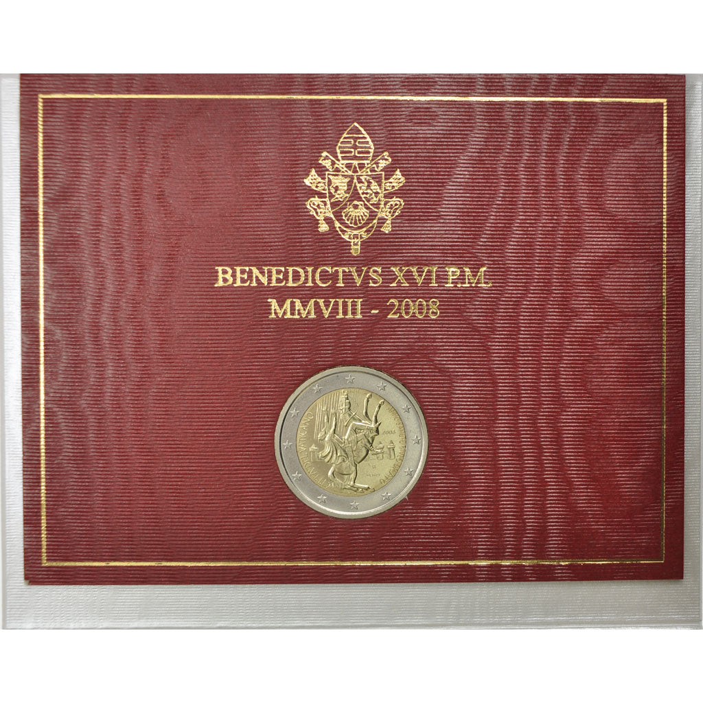 Vatican, 2 Euro, 2008, MS(65-70), Bi-Metallic