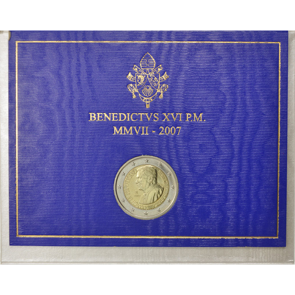 Vaticano, 2 Euro, 2007, FDC, Bimetálico