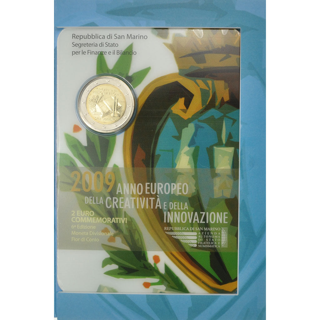 San Marino, 2 Euro, 2009, FDC, Bi-metallico