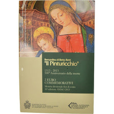 San Marino, 2 Euro, Il Pinturicchio, 2013, MS(65-70), Bi-Metallic