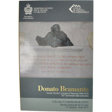San Marino, 2 Euro, Donato Bramante, 2014, FDC, Bi-metallico