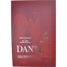 San Marino, 2 Euro, Dante Alighieri, 2015, MS(65-70), Bi-Metallic
