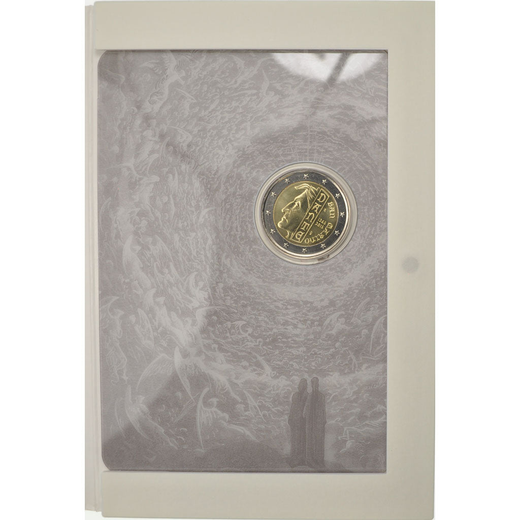 San Marino, 2 Euro, Dante Alighieri, 2015, MS(65-70), Bi-Metallic
