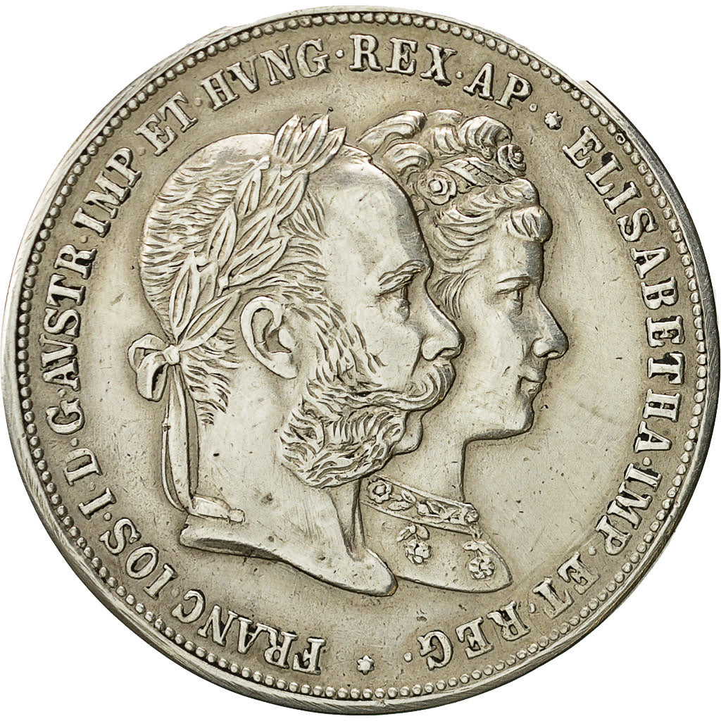 Moneta, Austria, Franz Joseph I, 2 Gulden, Zwei, 1879, BB, Argento, KM:M5