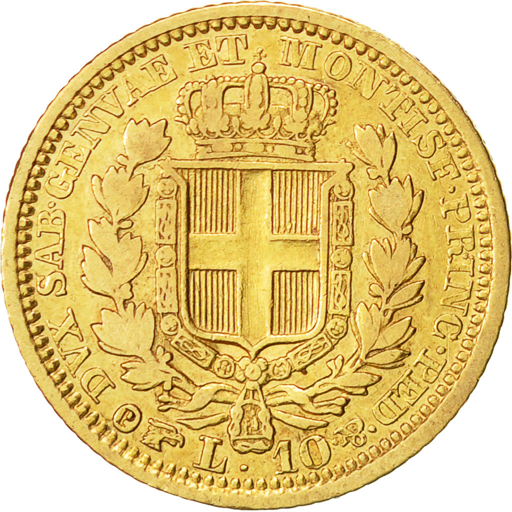 Coin, ITALIAN STATES, SARDINIA, Carlo Alberto, 10 Lire, 1833, Torino, EF(40-45)