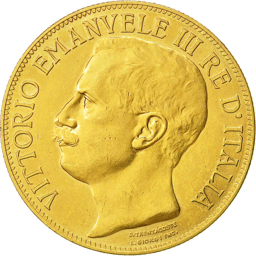 Munten, Italië, Vittorio Emanuele III, 50 Lire, 1911, Rome, PR, Goud, KM:54