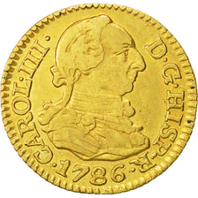 Moneda, España, Charles III, 1/2 Escudo, 1786, Madrid, MBC, Oro, KM:425.1
