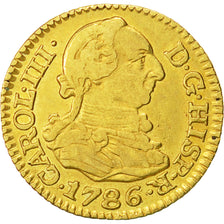 Coin, Spain, Charles III, 1/2 Escudo, 1786, Madrid, EF(40-45), Gold, KM:425.1