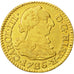 Coin, Spain, Charles III, 1/2 Escudo, 1786, Madrid, EF(40-45), Gold, KM:425.1