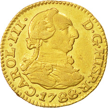 Munten, Spanje, Charles III, 1/2 Escudo, 1788, Madrid, ZF, Goud, KM:425.1