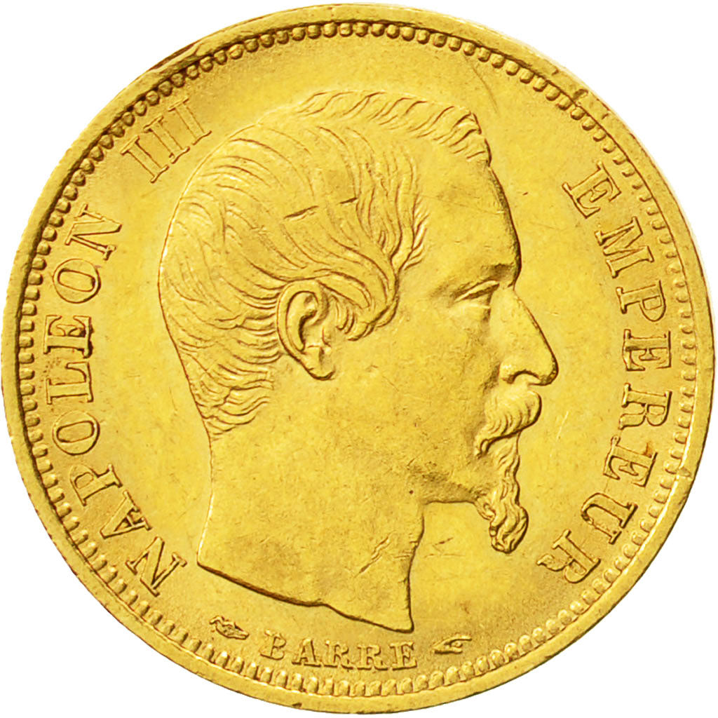 Coin, France, Napoleon III, Napoléon III, 10 Francs, 1854, Paris, AU(50-53)