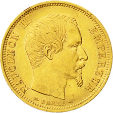 Moneda, Francia, Napoleon III, Napoléon III, 10 Francs, 1854, Paris, MBC+, Oro