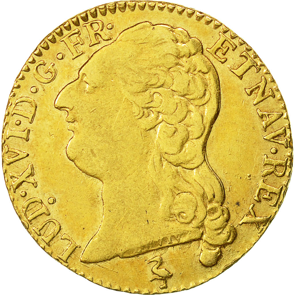 Moneta, Francia, Louis XVI, Louis d'or à la tête nue, Louis d'Or, 1786, Paris