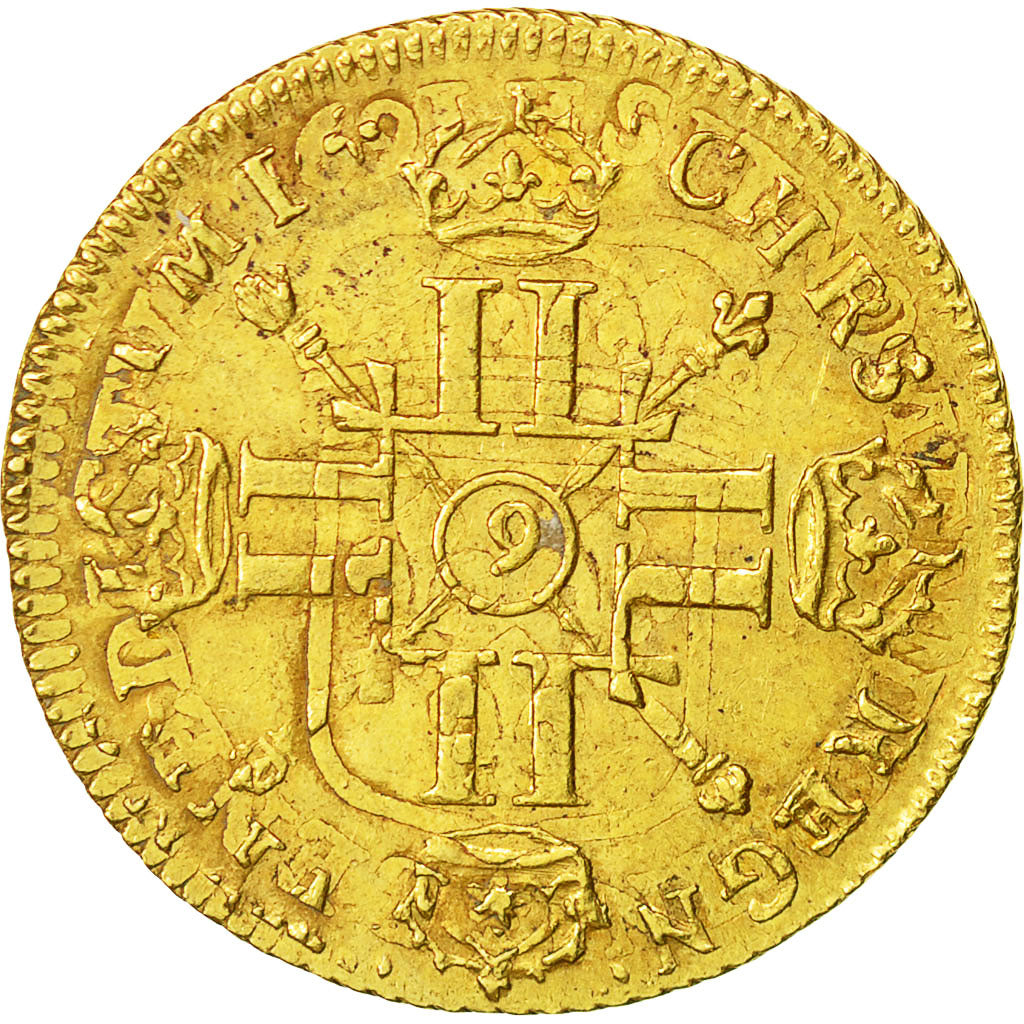 Coin, France, Louis XIV, Louis d'or aux 8 L et aux insignes, Louis d'Or, 1702