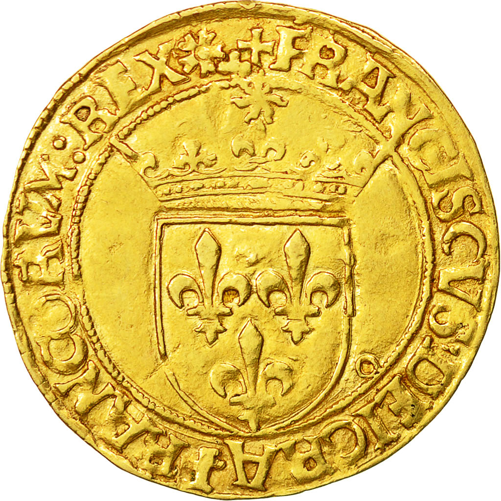 Moneda, Francia, François Ier, Écu d'or, Ecu d'or, Lyons, MBC, Oro