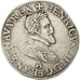 Moneda, Francia, Henri IV, Demi Franc, 1602, Paris, BC+, Plata, Sombart:4792