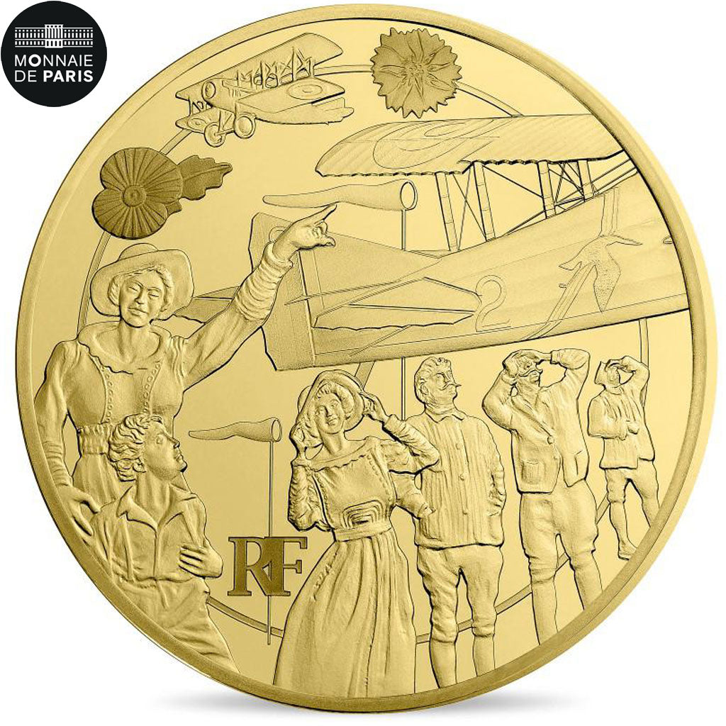 Frankrijk, Parijse munten, 50 Euro, Guerre Moderne, 2017, FDC, Goud