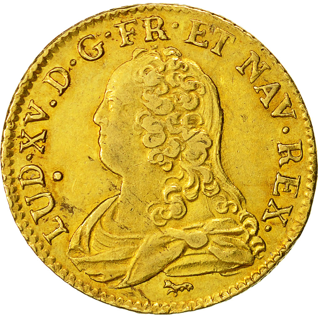 Coin, France, Louis XV, Louis d'or aux lunettes, Louis d'Or, 1730, Paris