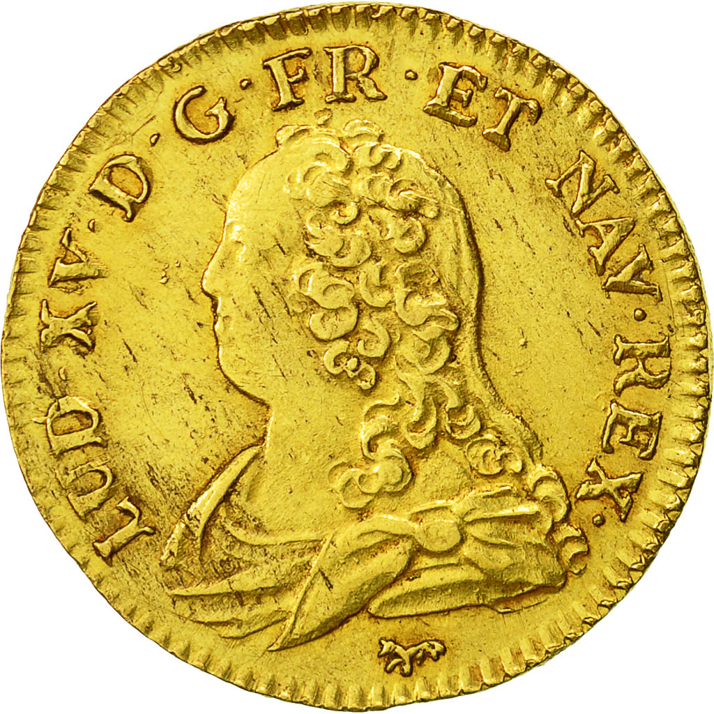 Coin, France, Louis XV, Louis d'or aux lunettes, Louis d'Or, 1726, Paris