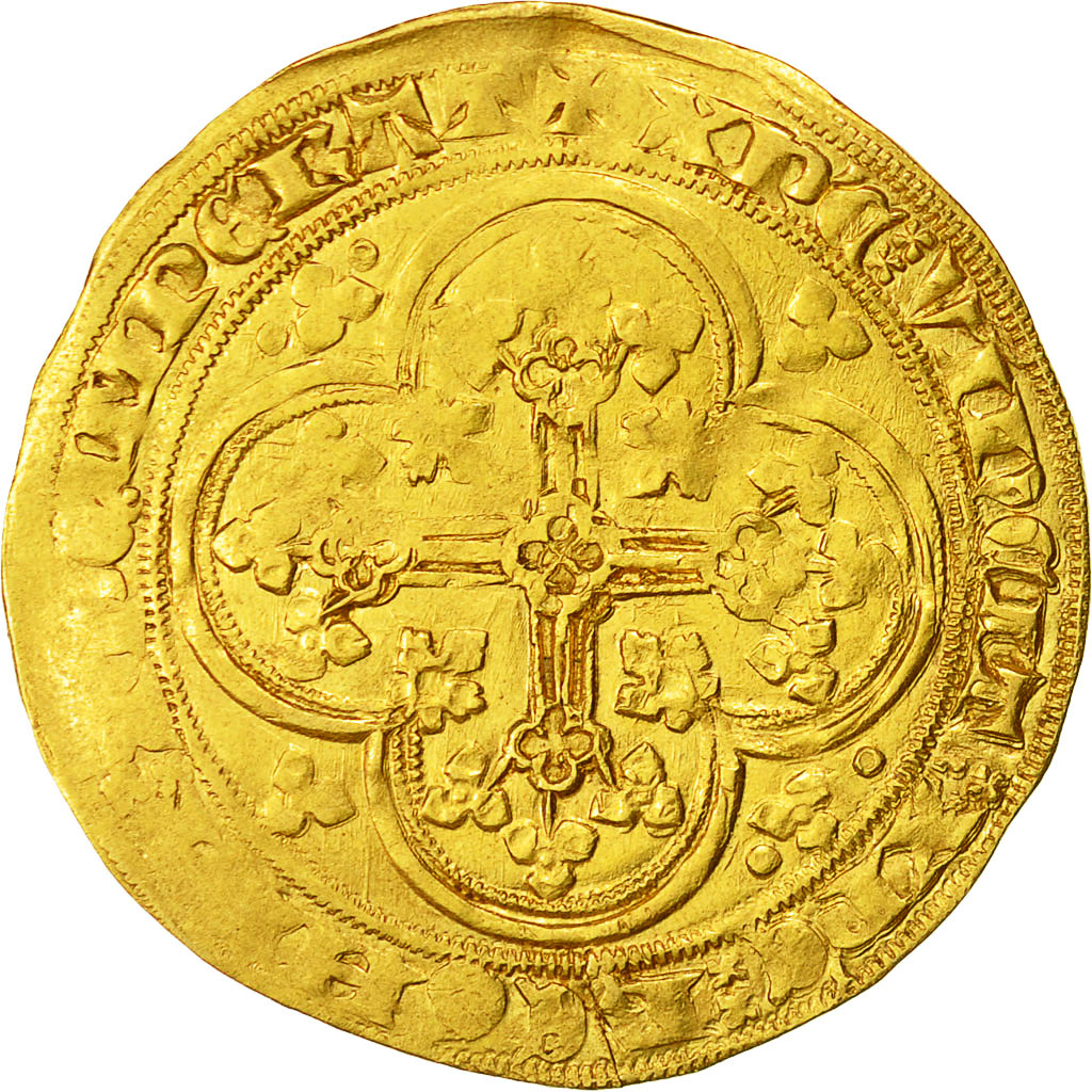 Coin, France, Philippe VI, Ecu d'or à la chaise, Ecu d'or, VF(20-25), Gold