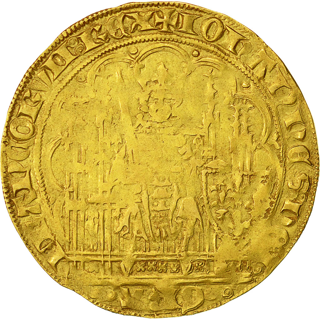 Coin, France, Jean II le Bon, Ecu d'or à la chaise, Ecu d'or, F(12-15), Gold