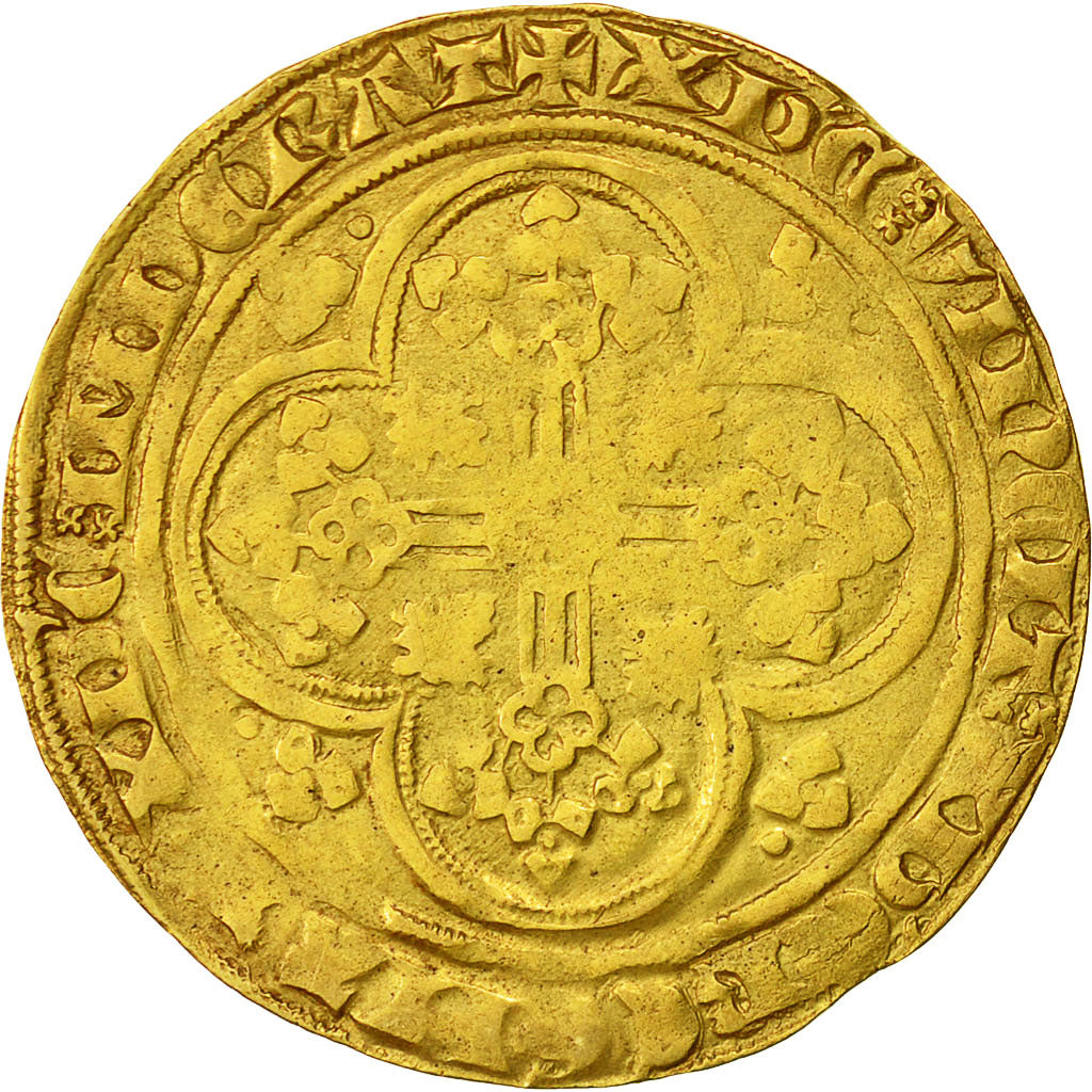 Coin, France, Jean II le Bon, Ecu d'or à la chaise, Ecu d'or, F(12-15), Gold
