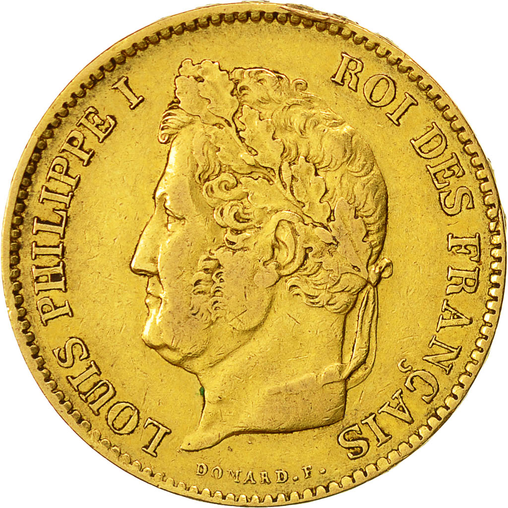 Coin, France, Louis-Philippe, 40 Francs, 1831, Paris, EF(40-45), Gold, KM:747.1