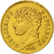 Coin, ITALIAN STATES, NAPLES, Joachim Murat, 40 Lire, 1813, VF(30-35), Gold