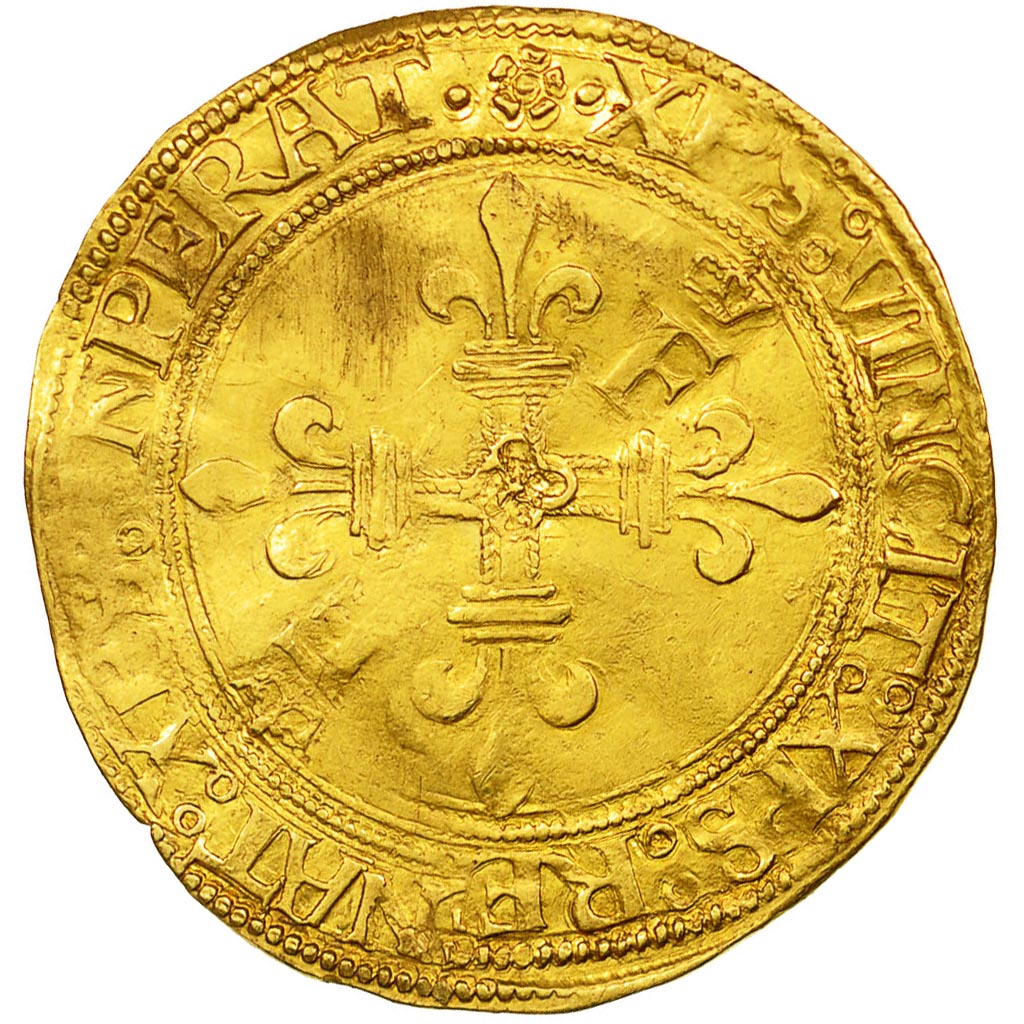 Coin, France, François Ier, Ecu d'or, Grenoble, VF(30-35), Gold, Duplessy:783