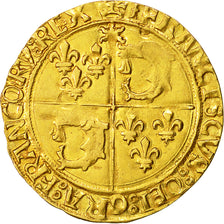 Moneta, Francia, François Ier, Ecu d'or, Cremieu, MB+, Oro, Duplessy:782
