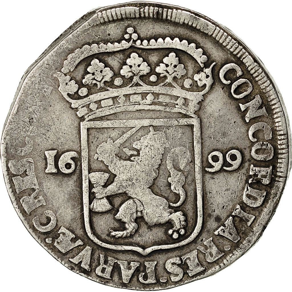 Coin, Netherlands, GELDERLAND, 48 Stuivers, Silver Ducat, 1699, VF(20-25)
