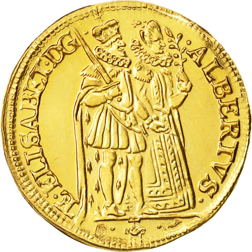 Münze, Belgien, Refrappe Ducat Albert, Medaille, UNZ, Gold