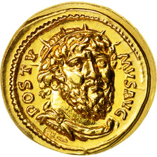 Münze, Postumus, Medaille, Refrappe Aureus, UNZ, Gold