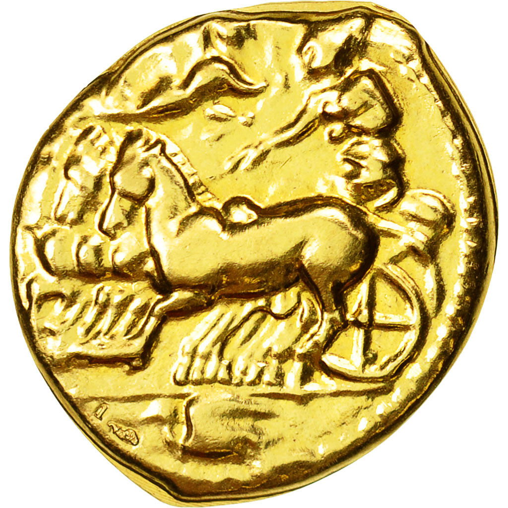 Coin, Sicily, Kamarina, Medal, Refrappe, MS(63), Gold