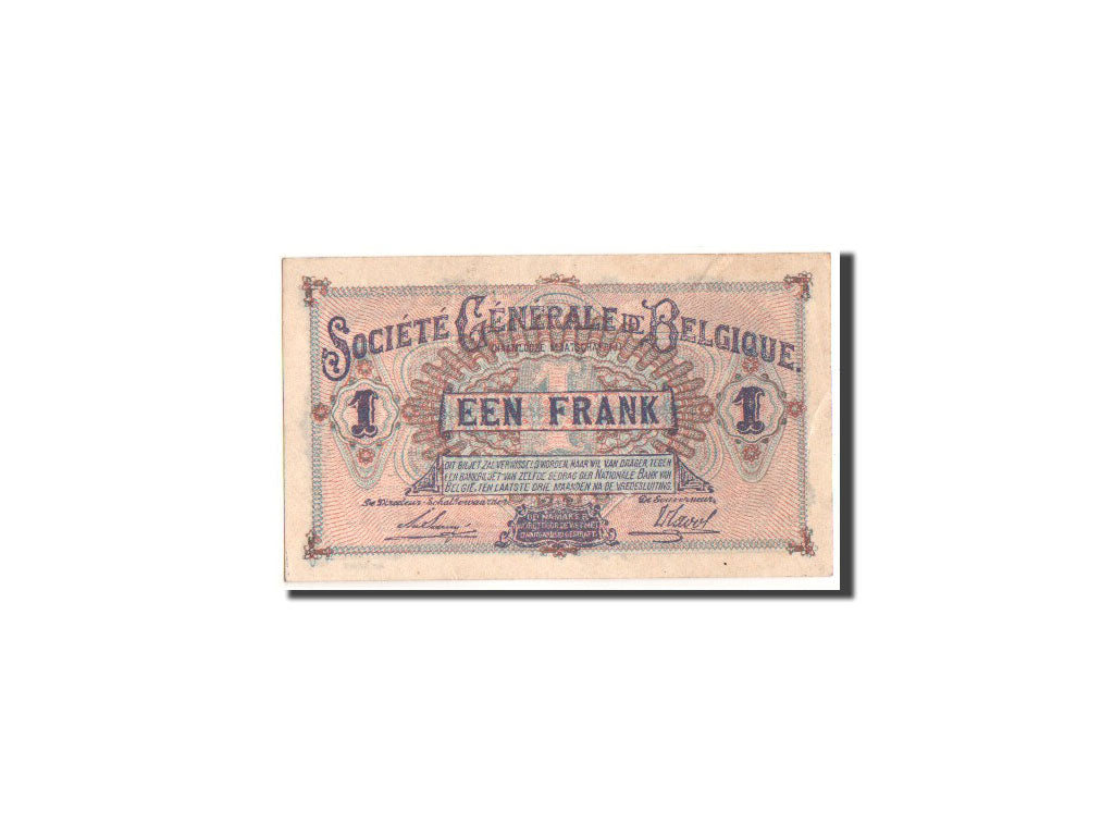 Belgium, Société Générale de Belgique, 1 Franc, 17.3.1915, KM:86a