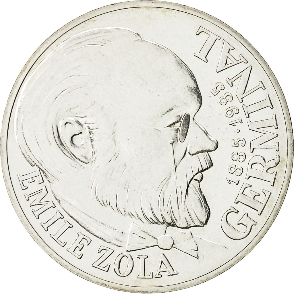 Monnaie, France, Zola, 100 Francs, 1985, Paris, ESSAI, SPL, Argent, Gadoury:900
