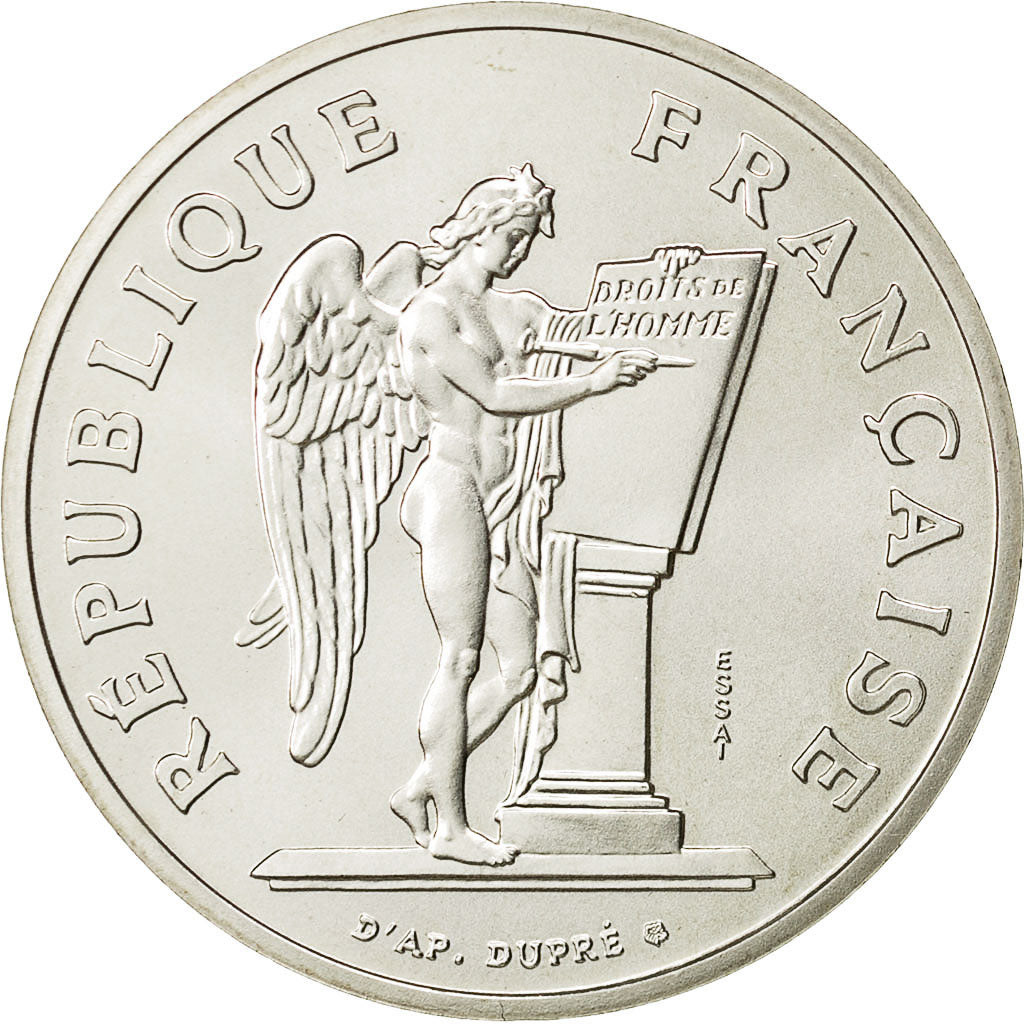 Munten, Frankrijk, Droits de l'Homme, 100 Francs, 1989, Paris, ESSAI, UNC-