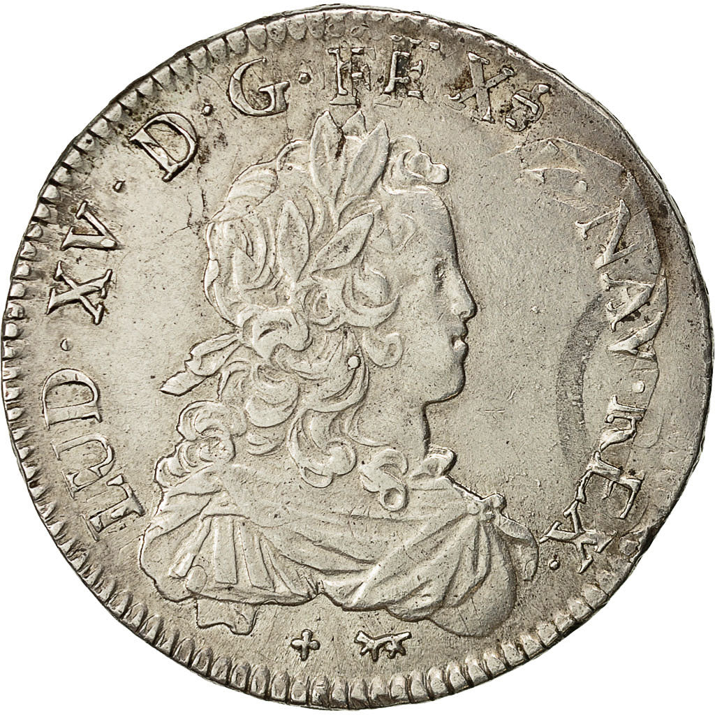 Münze, Frankreich, Louis XV, Écu de France, Ecu, 1721, Paris, SS, Silber
