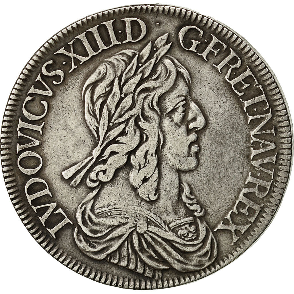 Coin, France, Louis XIII, Écu de 60 Sols, deuxième poinçon de Warin, Ecu