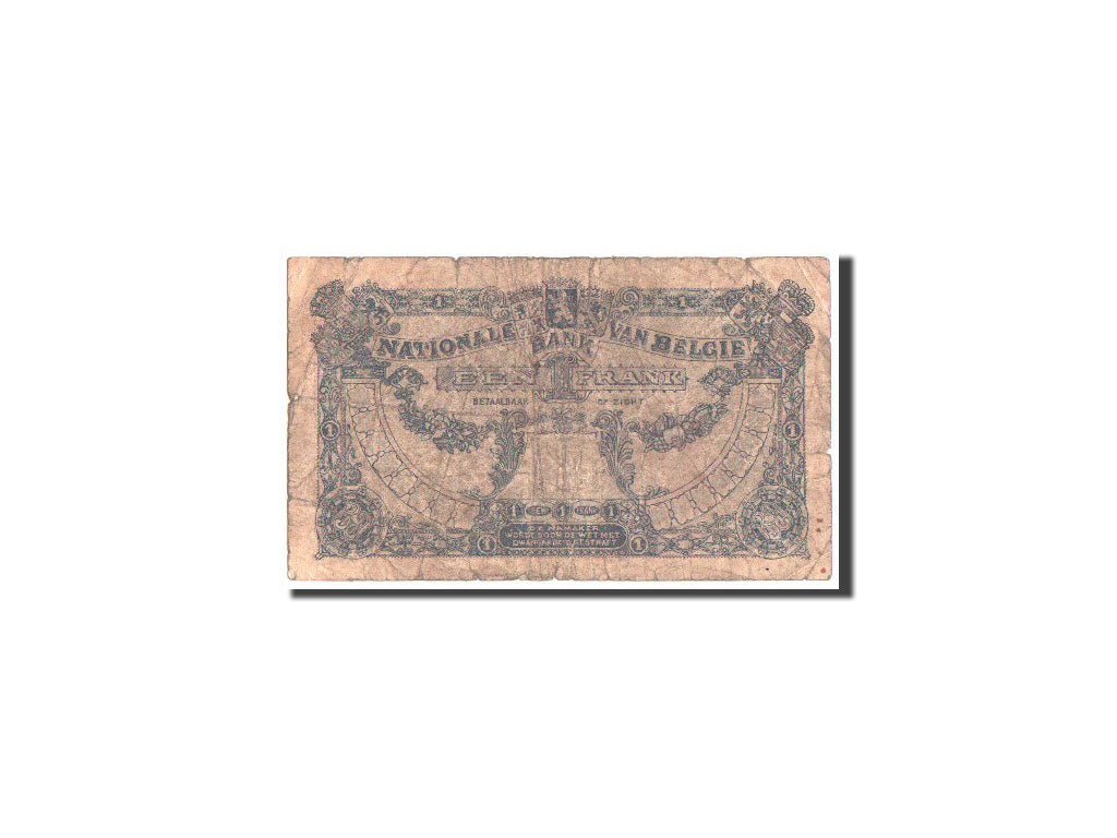 Banknote, Belgium, 1 Franc, 1922, 12.5.1922, KM:92, VG(8-10)